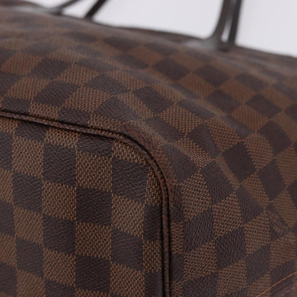 LOUIS VUITTON Damier Ebene Neverfull GM Tote Bag N51106 LV Auth fm5448V