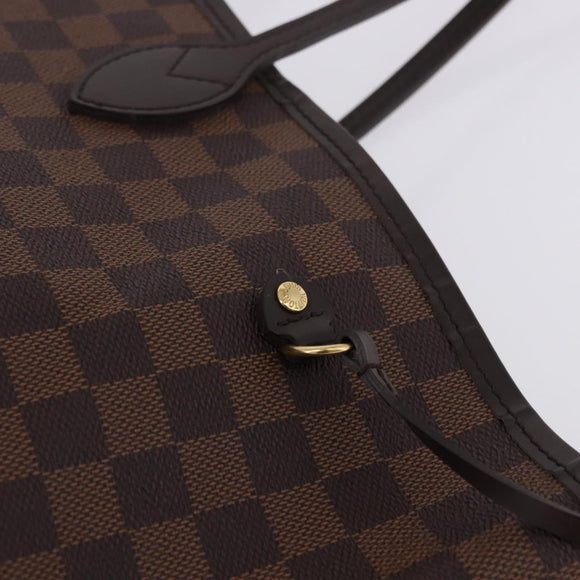 LOUIS VUITTON Damier Ebene Neverfull GM Tote Bag N51106 LV Auth fm5448V