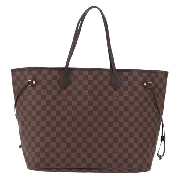 LOUIS VUITTON Damier Ebene Neverfull GM Tote Bag N51106 LV Auth fm5448V
