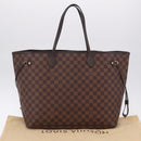 LOUIS VUITTON Damier Ebene Neverfull GM Tote Bag N51106 LV Auth fm5448V-12