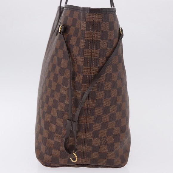 LOUIS VUITTON Damier Ebene Neverfull GM Tote Bag N51106 LV Auth fm5448V