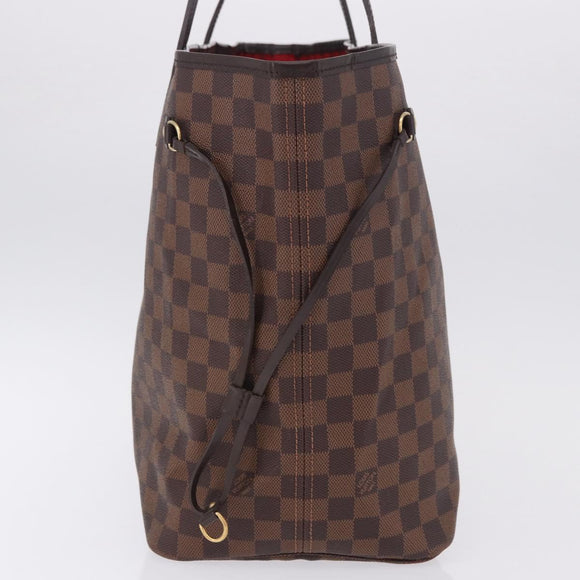 LOUIS VUITTON Damier Ebene Neverfull GM Tote Bag N51106 LV Auth fm5448V