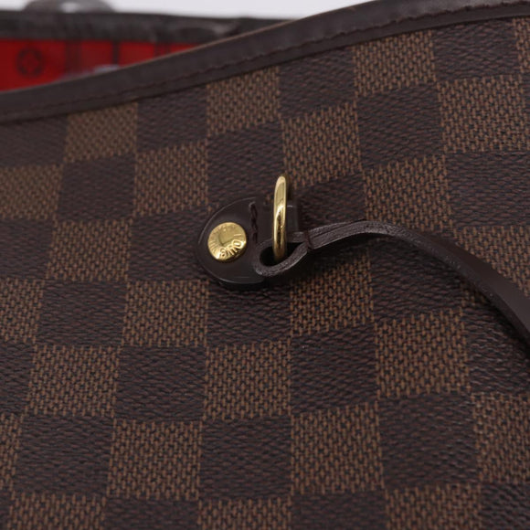 LOUIS VUITTON Damier Ebene Neverfull GM Tote Bag N51106 LV Auth fm5449