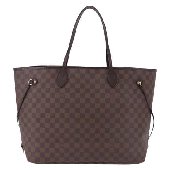 LOUIS VUITTON Damier Ebene Neverfull GM Tote Bag N51106 LV Auth fm5449