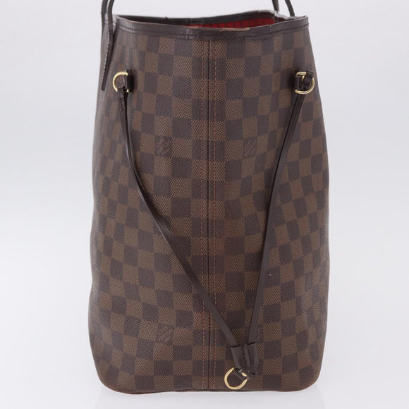 LOUIS VUITTON Damier Ebene Neverfull GM Tote Bag N51106 LV Auth fm5449