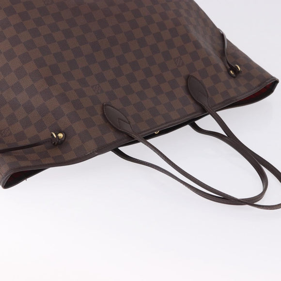 LOUIS VUITTON Damier Ebene Neverfull GM Tote Bag N51106 LV Auth fm5449