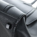 CELINE Luggage Phantom Hand Bag Leather Black Gold Auth fm5451M-13