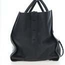 CELINE Luggage Phantom Hand Bag Leather Black Gold Auth fm5451M-5