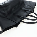 CELINE Luggage Phantom Hand Bag Leather Black Gold Auth fm5451M-6