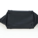 CELINE Luggage Phantom Hand Bag Leather Black Gold Auth fm5451M-9