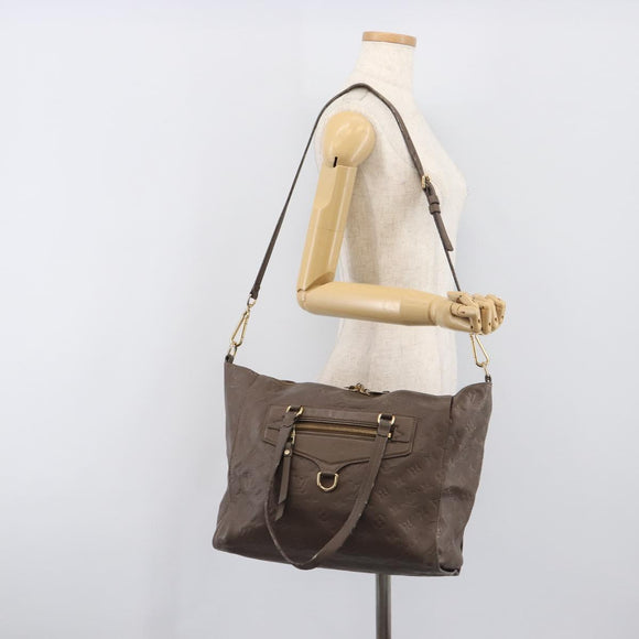 LOUIS VUITTON LumineusePM Hand Bag 2way Bag Brown Ombre M93409 LV Auth fm5452