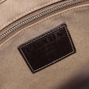 PRADA Jacquard Shoulder Bag Canvas Silver Beige Auth fm5453-14
