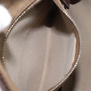 PRADA Jacquard Shoulder Bag Canvas Silver Beige Auth fm5453-19