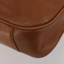GUCCI Bamboo Shoulder Bag Leather 2way Brown Gold 001 1577 2615 Auth fm5455-14