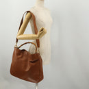 GUCCI Bamboo Shoulder Bag Leather 2way Brown Gold 001 1577 2615 Auth fm5455-23