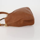 GUCCI Bamboo Shoulder Bag Leather 2way Brown Gold 001 1577 2615 Auth fm5455-5