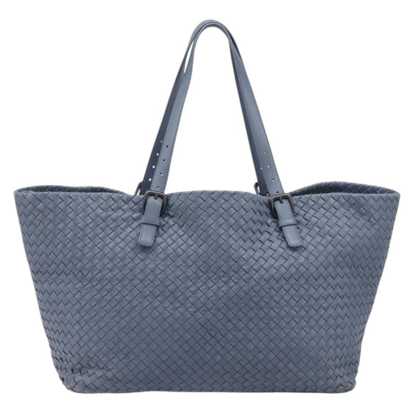 Bottega Veneta INTRECCIATO Tote Bag Leather Blue Auth fm5463