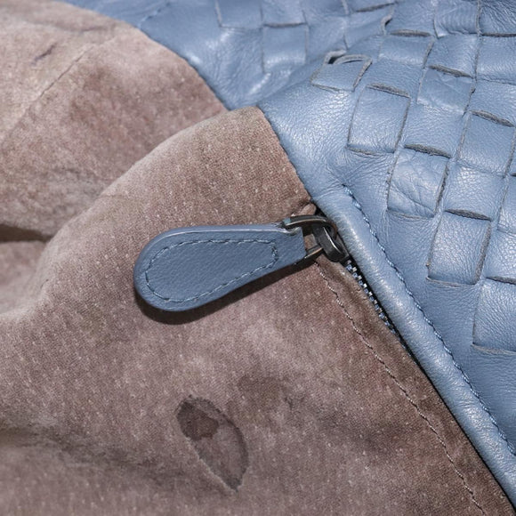 Bottega Veneta INTRECCIATO Tote Bag Leather Blue Auth fm5463