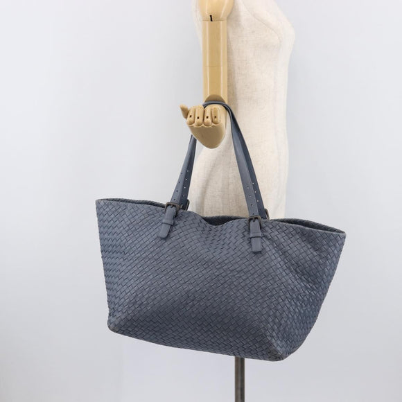 Bottega Veneta INTRECCIATO Tote Bag Leather Blue Auth fm5463
