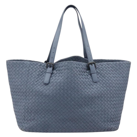 Bottega Veneta INTRECCIATO Tote Bag Leather Blue Auth fm5463