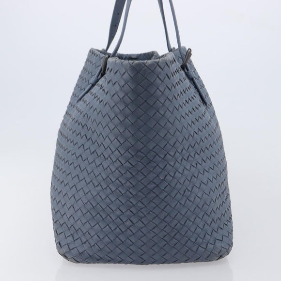 Bottega Veneta INTRECCIATO Tote Bag Leather Blue Auth fm5463
