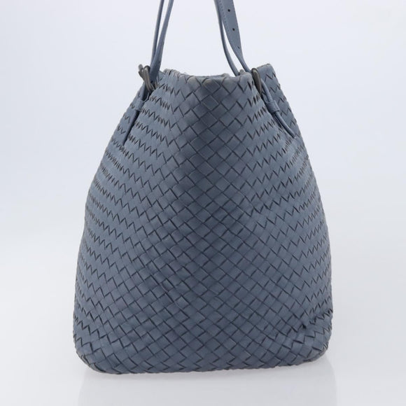 Bottega Veneta INTRECCIATO Tote Bag Leather Blue Auth fm5463