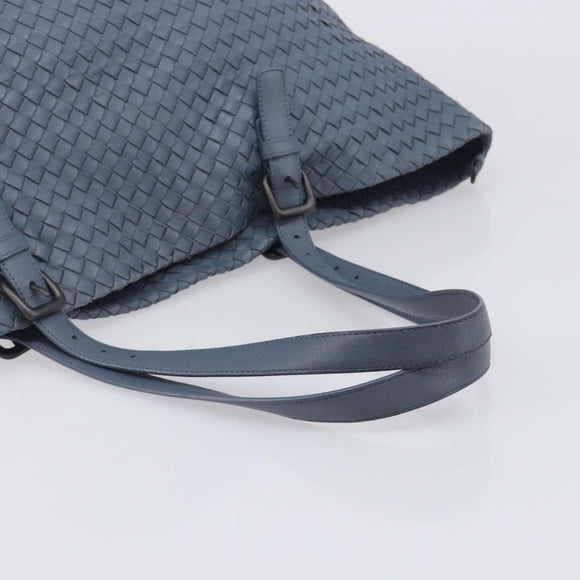 Bottega Veneta INTRECCIATO Tote Bag Leather Blue Auth fm5463