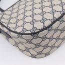 GUCCI GG Supreme Sherry Line Shoulder Bag PVC Navy Gold 001 754 6177 Auth fm5467-13