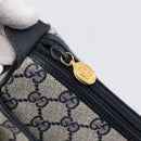 GUCCI GG Supreme Sherry Line Shoulder Bag PVC Navy Gold 001 754 6177 Auth fm5467-14