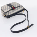 GUCCI GG Supreme Sherry Line Shoulder Bag PVC Navy Gold 001 754 6177 Auth fm5467-7