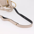 Chloe Hailey Hand Bag Leather 2way Beige Gold 02165665 Auth fm5471A-10
