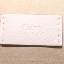Chloe Hailey Hand Bag Leather 2way Beige Gold 02165665 Auth fm5471A-20