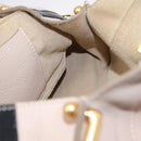Chloe Hailey Hand Bag Leather 2way Beige Gold 02165665 Auth fm5471A-22