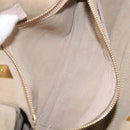 Chloe Hailey Hand Bag Leather 2way Beige Gold 02165665 Auth fm5471A-25