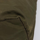 PRADA Boston Bag Nylon Green Silver Auth fm5474-10