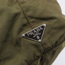 PRADA Boston Bag Nylon Green Silver Auth fm5474-14