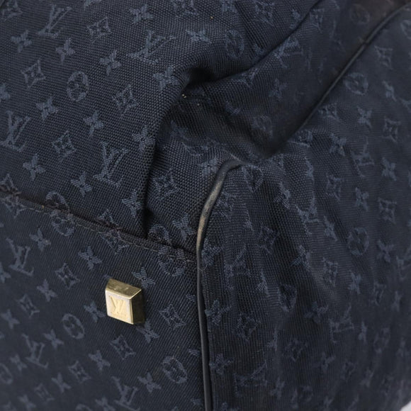 LOUIS VUITTON Monogram Mini Louise Boston Bag TST Blue M42321 LV Auth fm5477