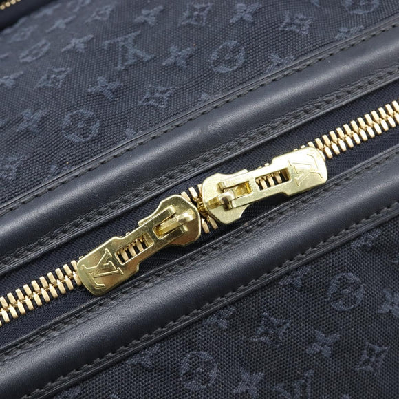 LOUIS VUITTON Monogram Mini Louise Boston Bag TST Blue M42321 LV Auth fm5477