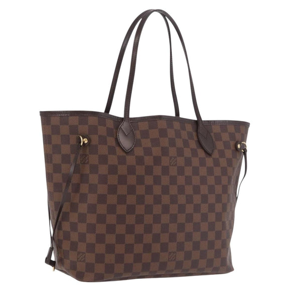 LOUIS VUITTON Damier Ebene Neverfull MM Tote Bag N51105 LV Auth fm5481V