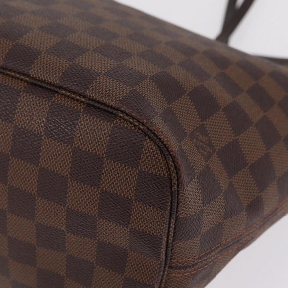 LOUIS VUITTON Damier Ebene Neverfull MM Tote Bag N51105 LV Auth fm5481V