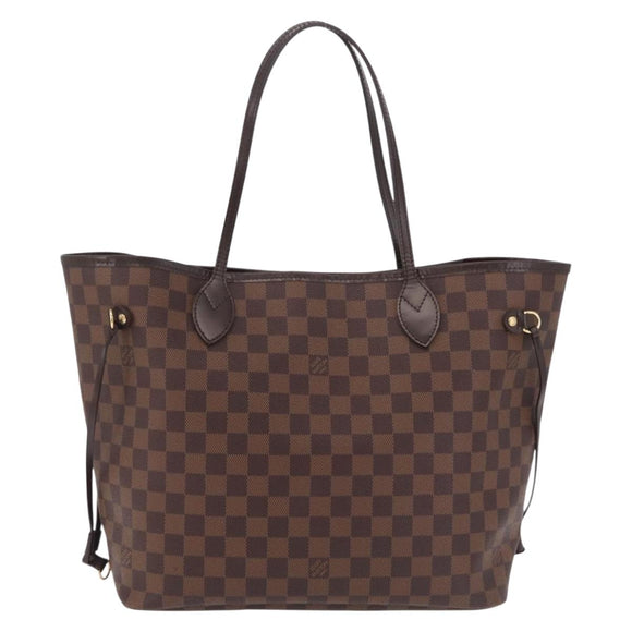 LOUIS VUITTON Damier Ebene Neverfull MM Tote Bag N51105 LV Auth fm5481V