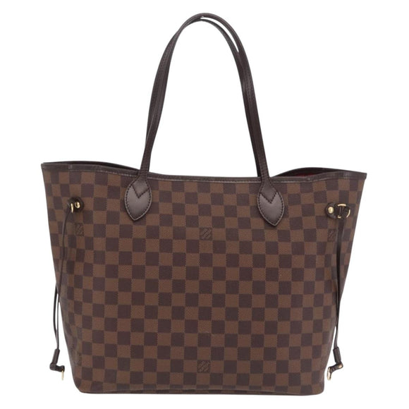LOUIS VUITTON Damier Ebene Neverfull MM Tote Bag N51105 LV Auth fm5481V