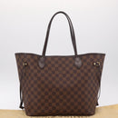 LOUIS VUITTON Damier Ebene Neverfull MM Tote Bag N51105 LV Auth fm5481V-32