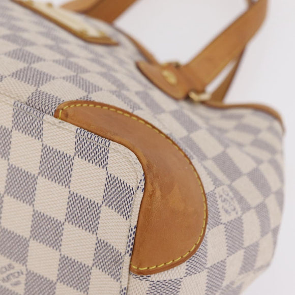 LOUIS VUITTON Damier Azur Hampstead PM Tote Bag N51207 LV Auth fm5483A