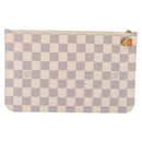LOUIS VUITTON Damier Azur Neverfull MM Pouch LV Auth fm5484-3