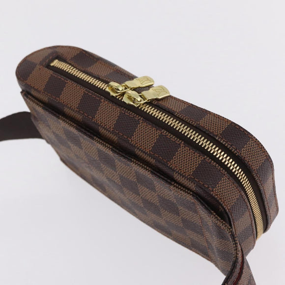 LOUIS VUITTON Damier Ebene Geronimos Shoulder Bag N51994 LV Auth fm5485V