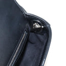 GUCCI Petit GG Shoulder Bag Leather 2way Black Silver 739722 Auth fm5487SM-20