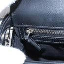 GUCCI Petit GG Shoulder Bag Leather 2way Black Silver 739722 Auth fm5487SM-22