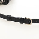 GUCCI Petit GG Shoulder Bag Leather 2way Black Silver 739722 Auth fm5487SM-8