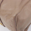 Miu Miu Hand Bag Vitellolux 2way Pink Gold Auth fm5488-16